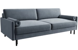 Micadoni Sametová rozkládací pohovka Scott 212 cm