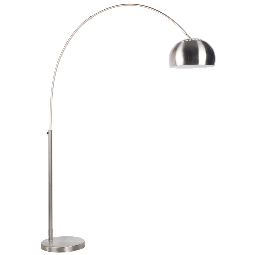 White Label Stříbrná stojací lampa WLL BOW 190 - 205 cm