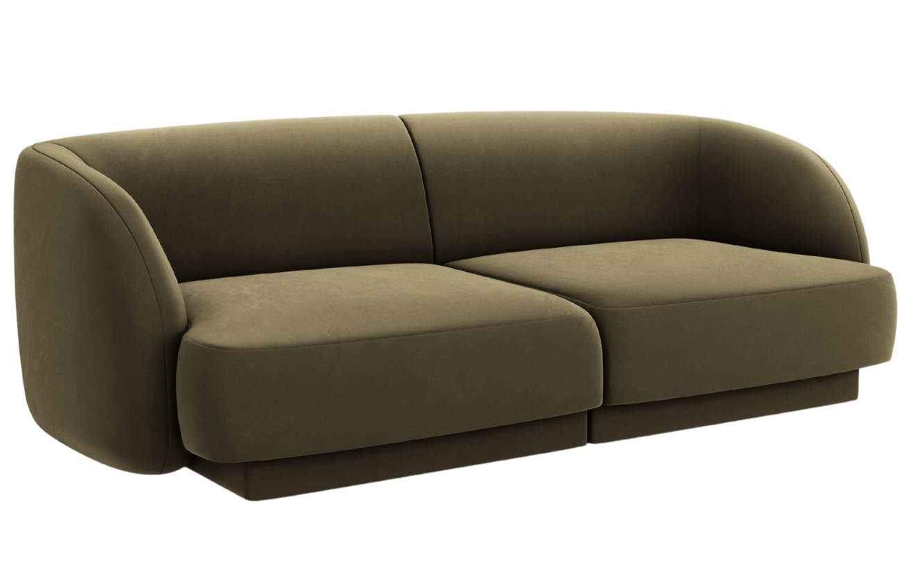 Micadoni Sametová pohovka Miley 190 cm