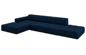 Cosmopolitan Design Sametová rohová pohovka Chicago 341 cm