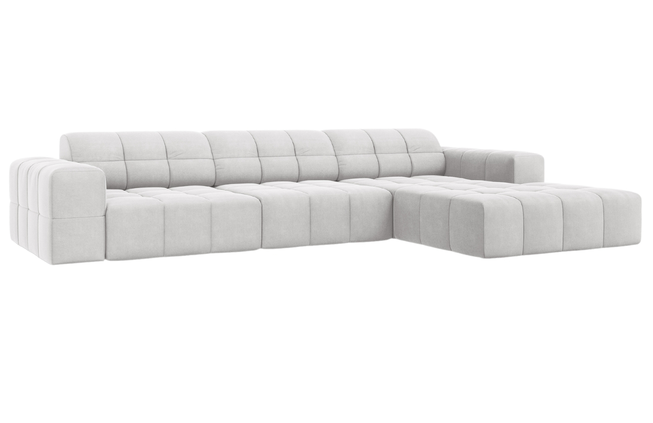 Cosmopolitan Design Sametová rohová pohovka Chicago 284 cm