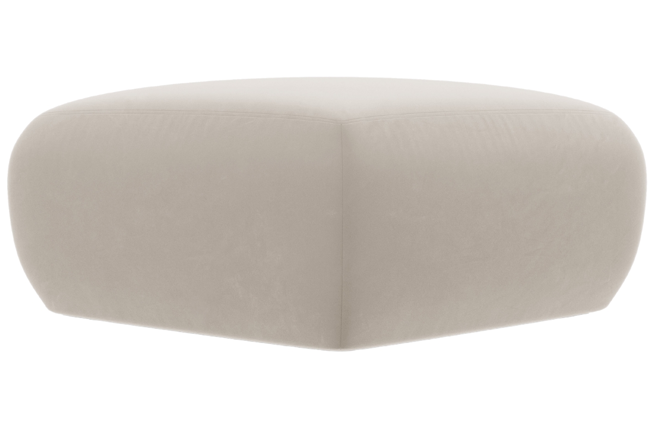 Windsor & Co Sametová podnožka Lola 75 x 75 cm