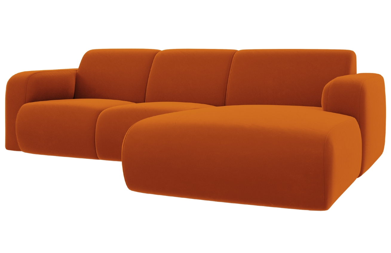 Windsor & Co Sametová rohová pohovka Lola 250 cm