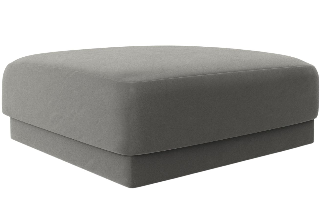 Micadoni Sametový taburet Miley 90 x 90 cm