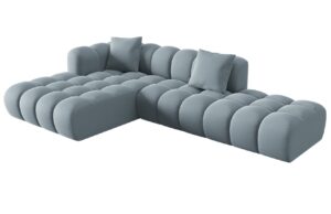 Windsor & Co Sametová rohová pohovka Halley 309 cm