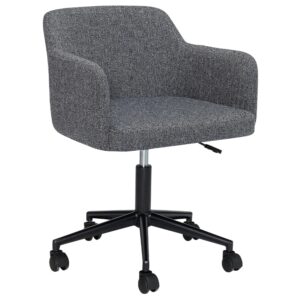 Šedá čalouněná konferenční židle Hübsch Rest