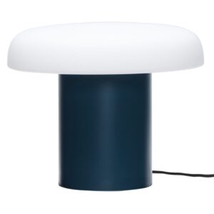 Bílo-modrá kovová stolní lampa Hübsch Ateliers