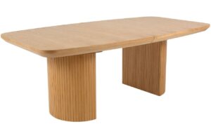 Micadoni Dubový rozkládací jídelní stůl Mana 200/300 x 110 cm