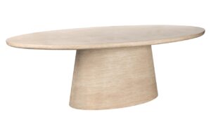 Béžový kamenný jídelní stůl Richmond Fictus 240 x 120 cm