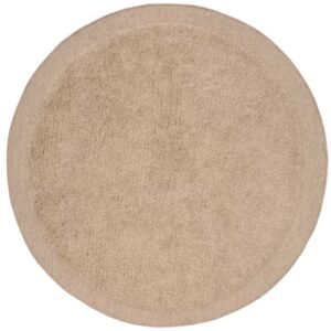 Béžový kulatý vlněný koberec Kave Home Marely 200 cm