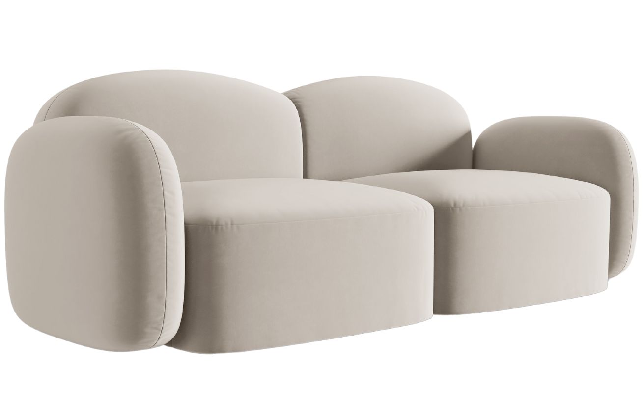 Micadoni Sametová pohovka Blair 194 cm