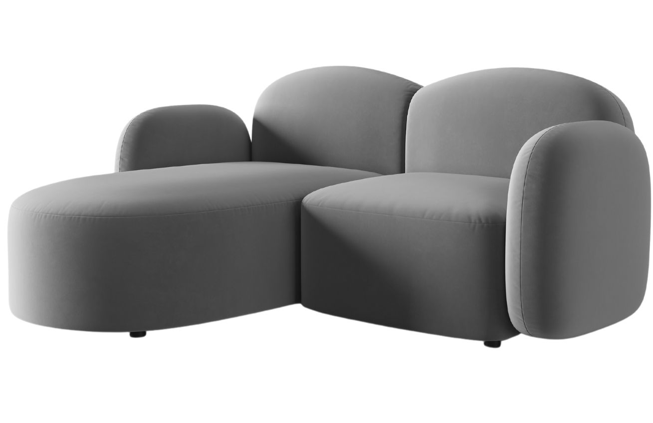 Micadoni Sametová rohová pohovka Blair 194 cm