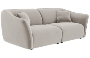 Cosmopolitan Design Sametová pohovka Tokyo 206 cm