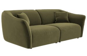 Cosmopolitan Design Sametová pohovka Tokyo 206 cm