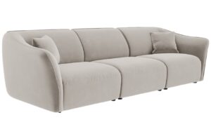 Cosmopolitan Design Sametová pohovka Tokyo 292 cm