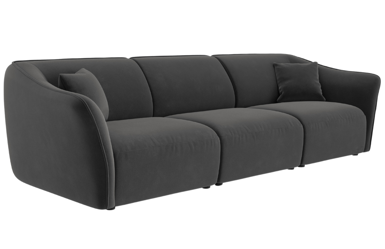 Cosmopolitan Design Sametová pohovka Tokyo 292 cm