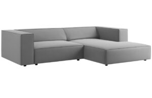 Cosmopolitan Design Sametová rohová pohovka Arendal 224 cm