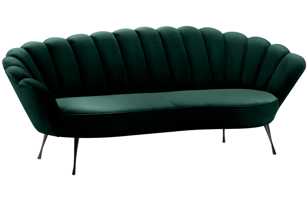 Cosmopolitan Design Sametová pohovka Kingston 224 cm