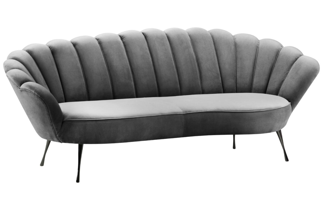 Cosmopolitan Design Sametová pohovka Kingston 224 cm