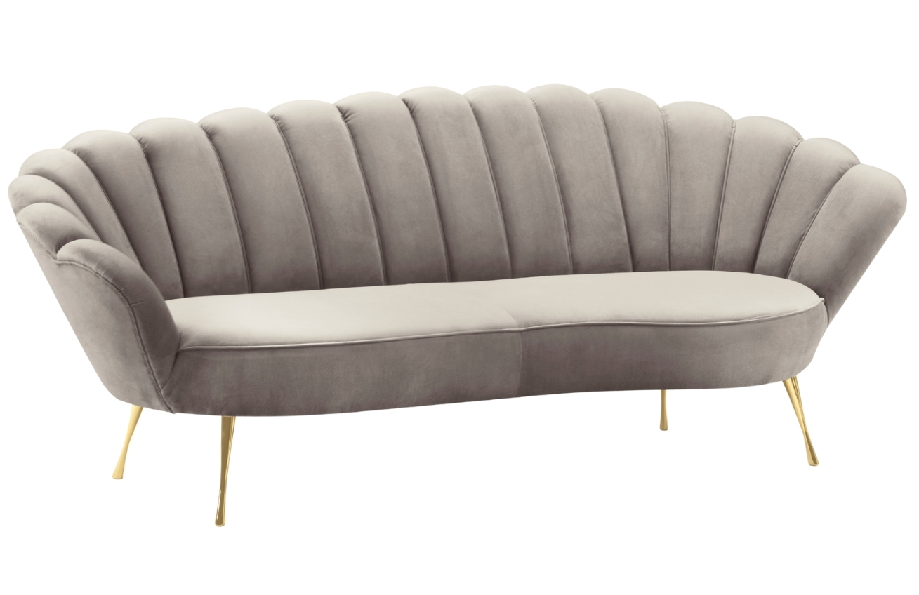 Cosmopolitan Design Sametová pohovka Kingston 224 cm