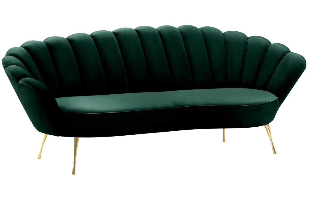 Cosmopolitan Design Sametová pohovka Kingston 224 cm