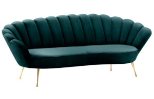 Cosmopolitan Design Sametová pohovka Kingston 224 cm