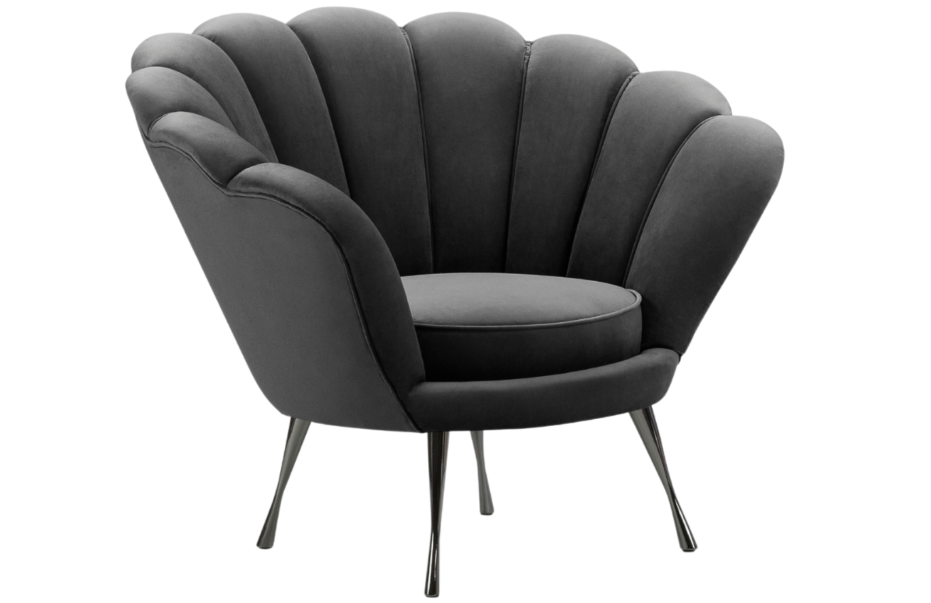 Cosmopolitan Design Sametové křeslo Kingston