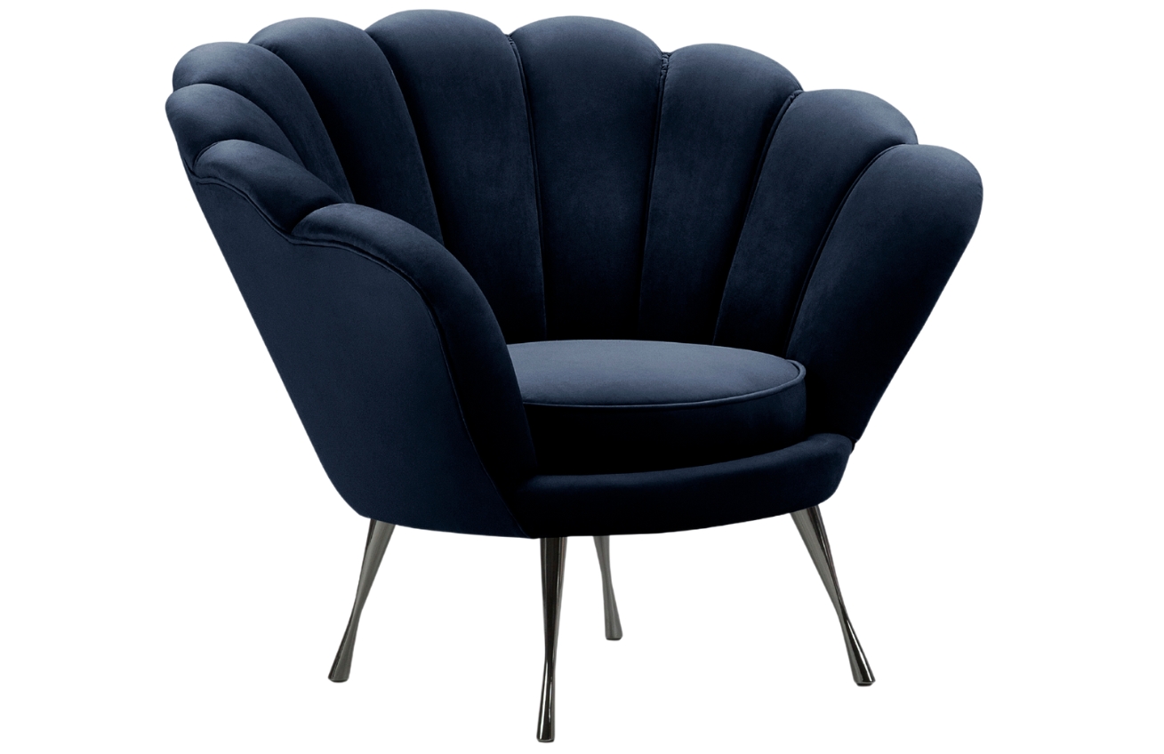 Cosmopolitan Design Sametové křeslo Kingston