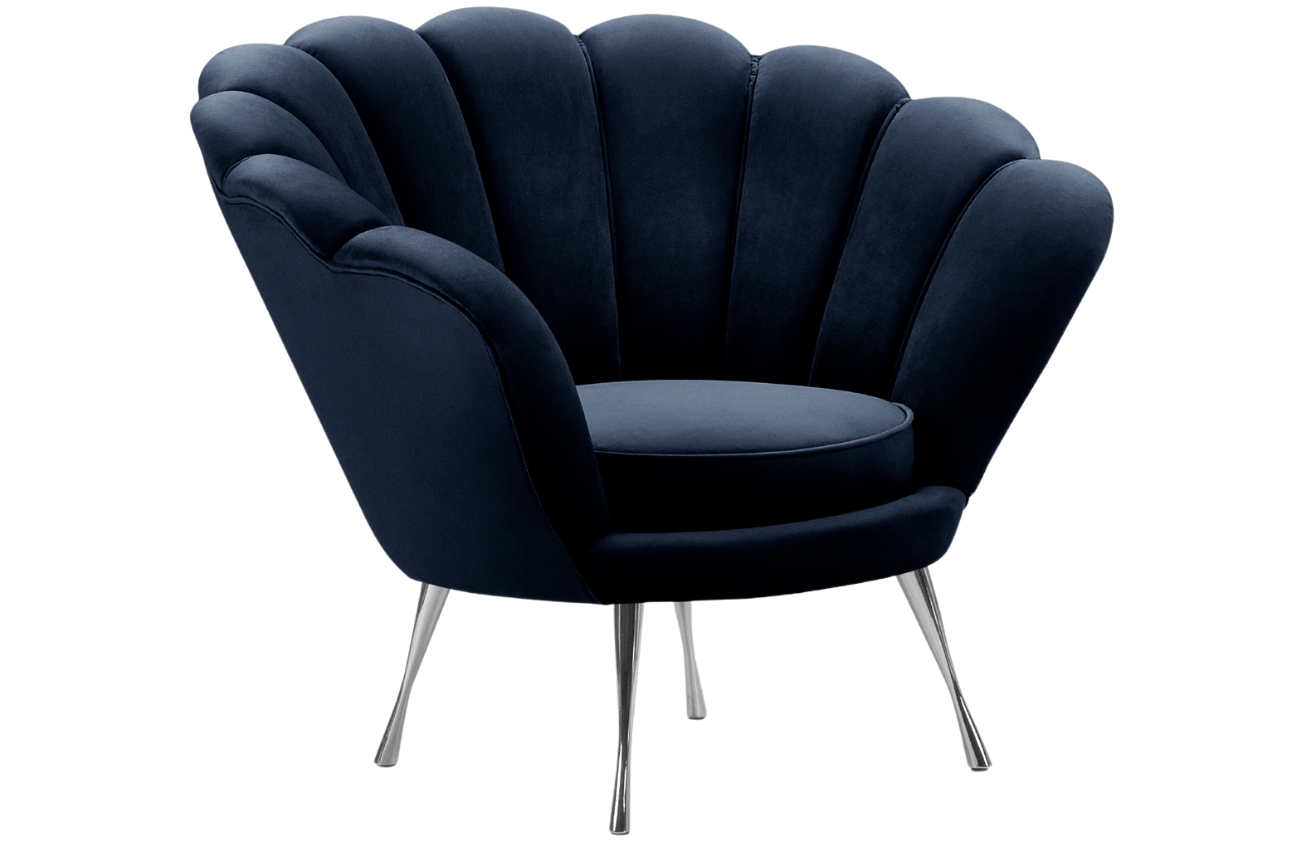 Cosmopolitan Design Sametové křeslo Kingston