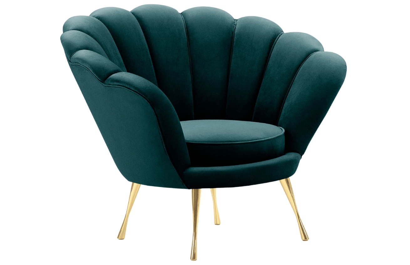 Cosmopolitan Design Sametové křeslo Kingston