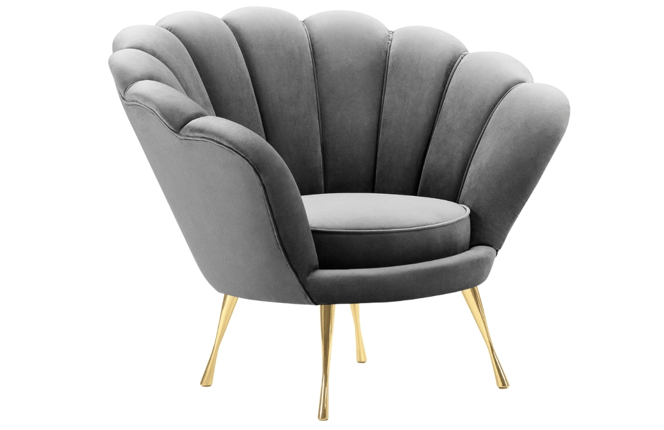 Cosmopolitan Design Sametové křeslo Kingston