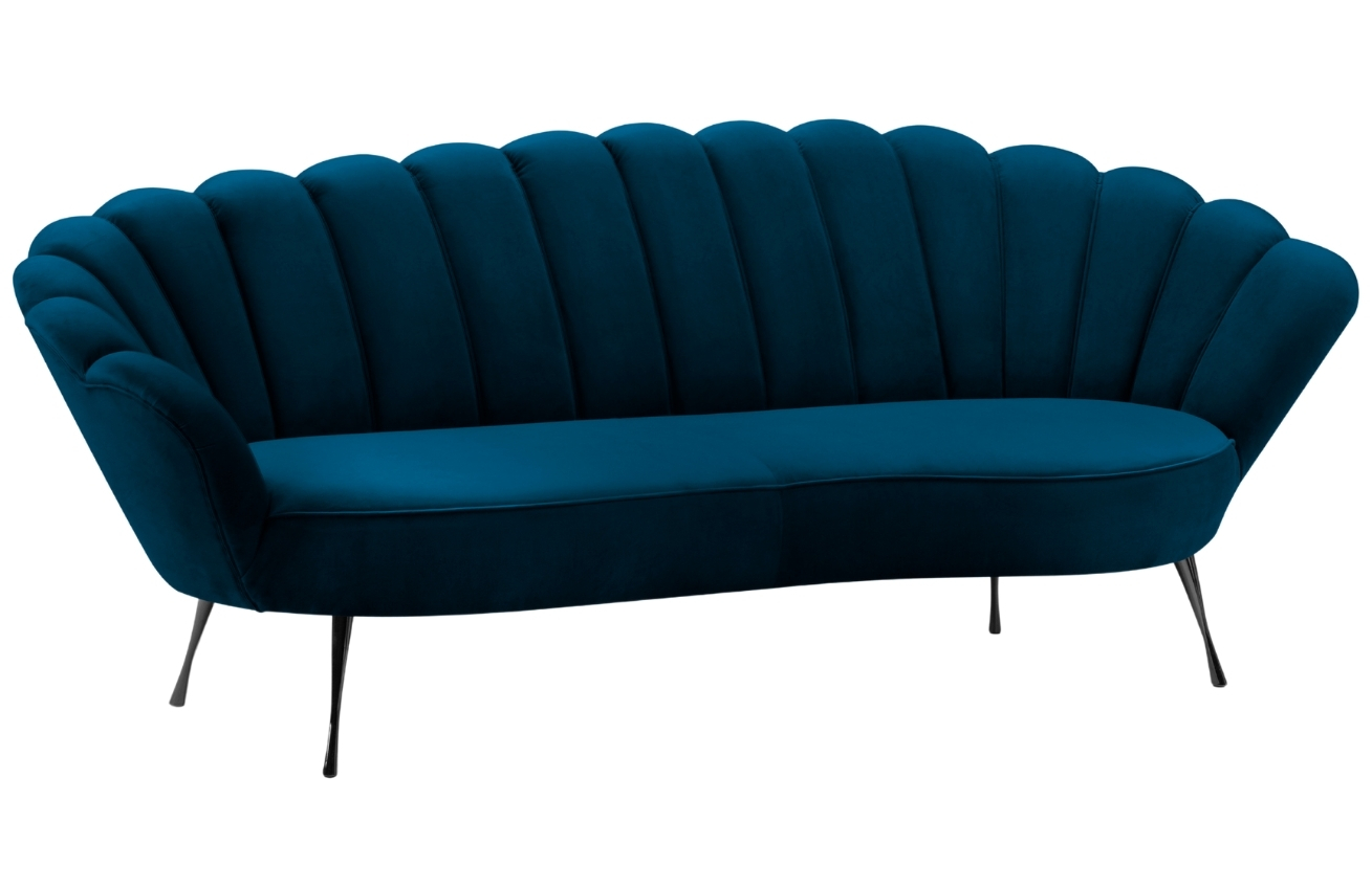 Cosmopolitan Design Sametová pohovka Kingston 224 cm