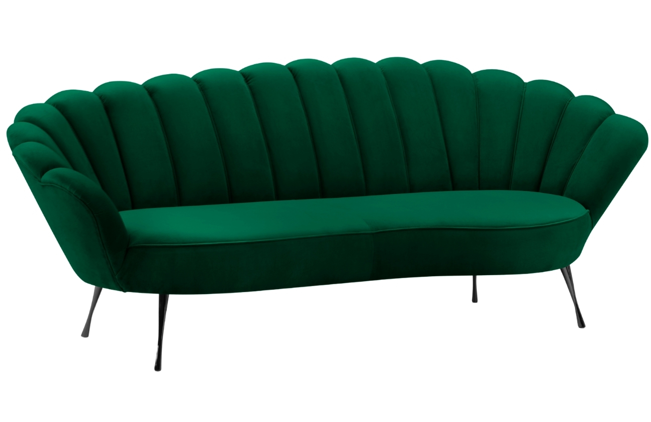 Cosmopolitan Design Sametová pohovka Kingston 224 cm