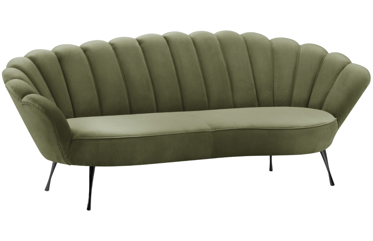 Cosmopolitan Design Sametová pohovka Kingston 224 cm