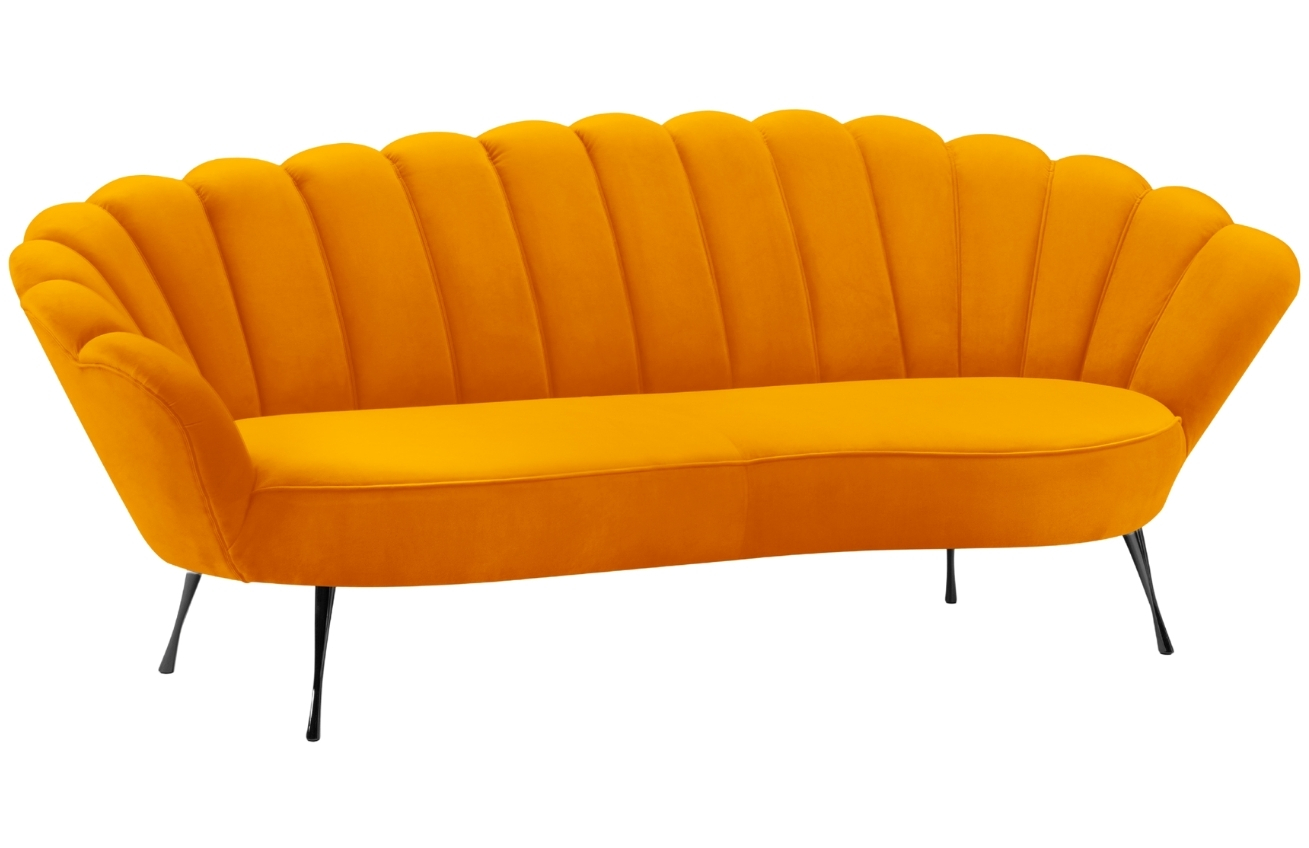 Cosmopolitan Design Sametová pohovka Kingston 224 cm