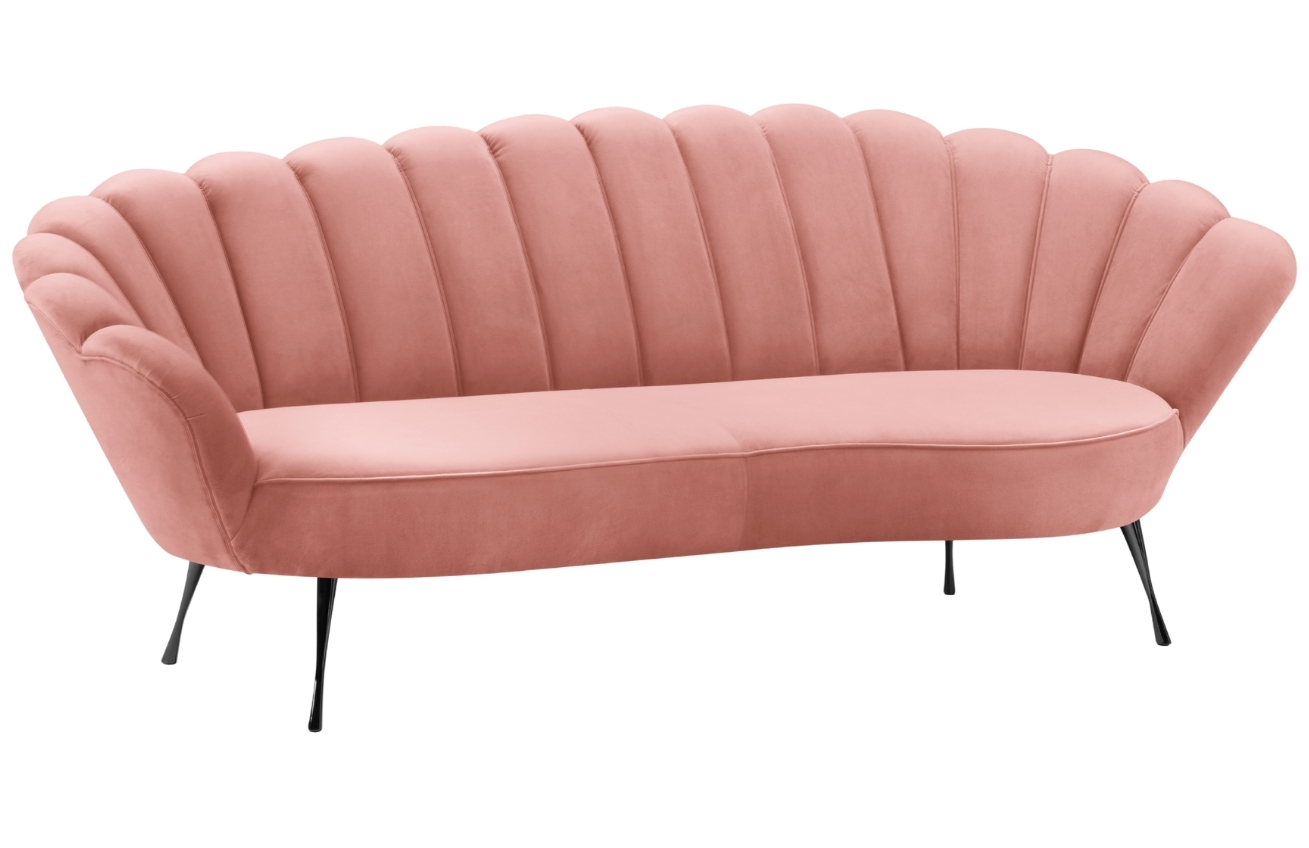 Cosmopolitan Design Sametová pohovka Kingston 224 cm