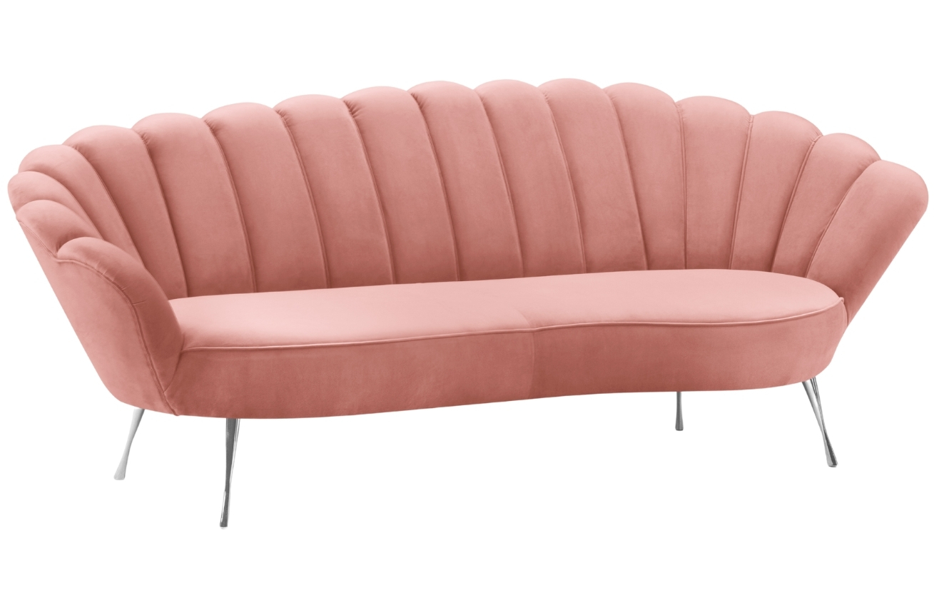 Cosmopolitan Design Sametová pohovka Kingston 224 cm