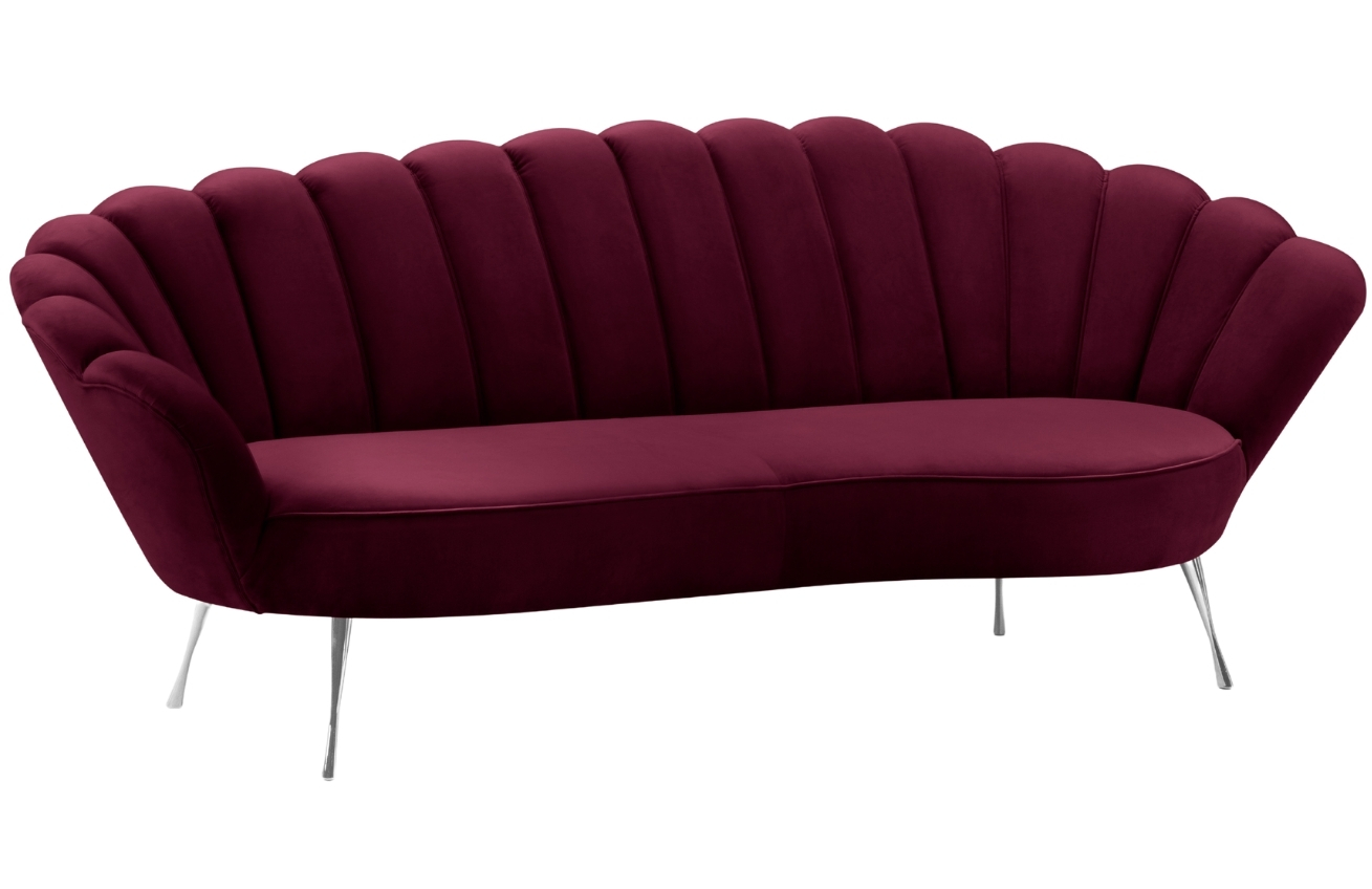 Cosmopolitan Design Sametová pohovka Kingston 224 cm