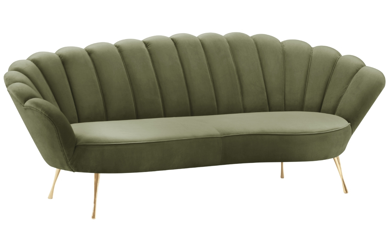 Cosmopolitan Design Sametová pohovka Kingston 224 cm