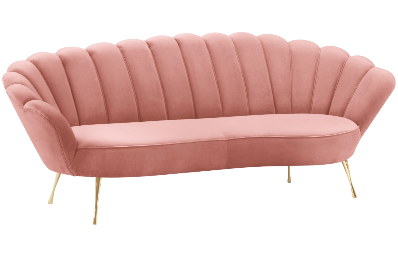 Cosmopolitan Design Sametová pohovka Kingston 224 cm