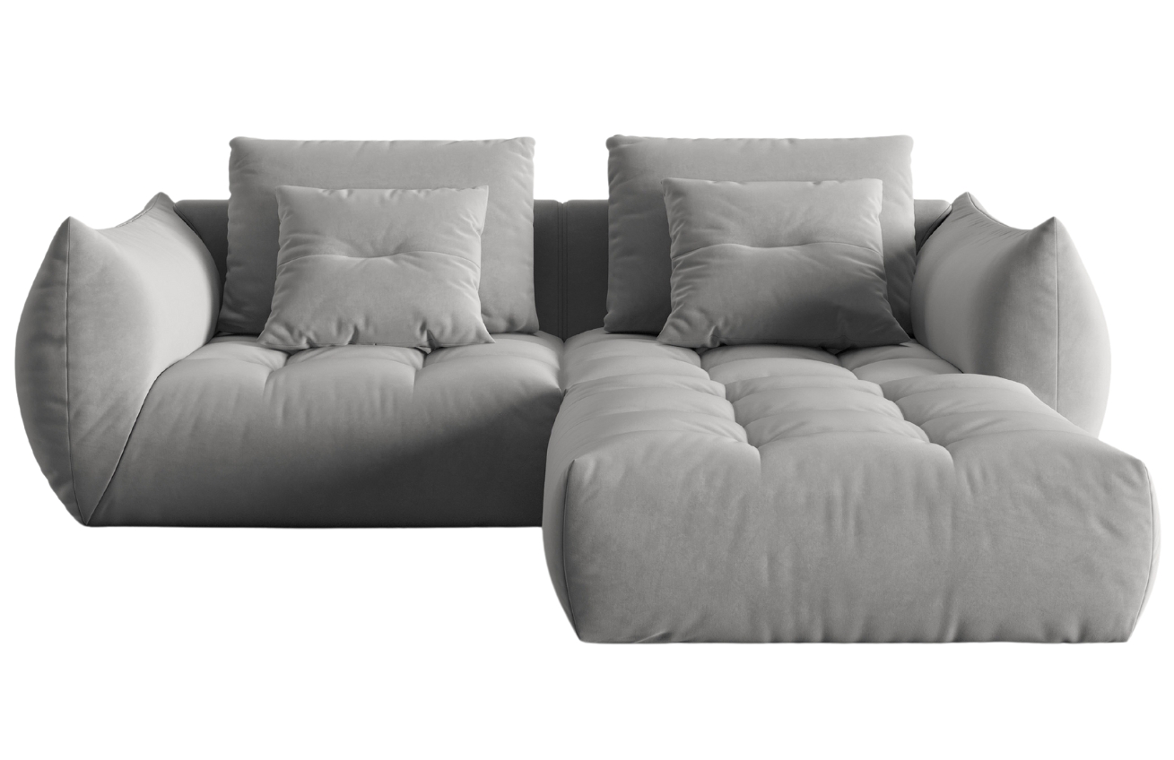 Micadoni Sametová rohová pohovka Bloom 232 cm