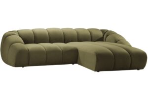 Micadoni Sametová rohová pohovka Diana 334 cm