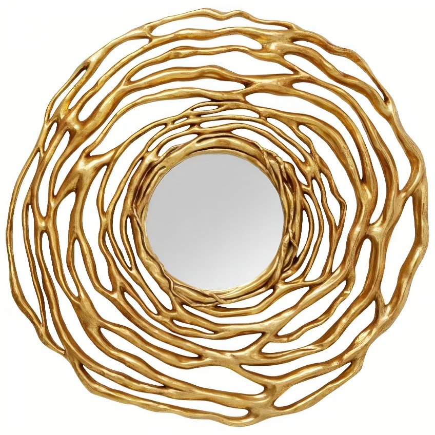 Kare Design Závěsné zrcadlo Twiggy Ø 121cm