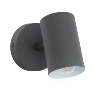 Černé kovové nástěnné světlo Kave Home Manie