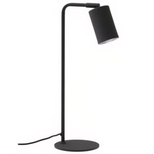 Černá kovová stolní lampa Kave Home Manie