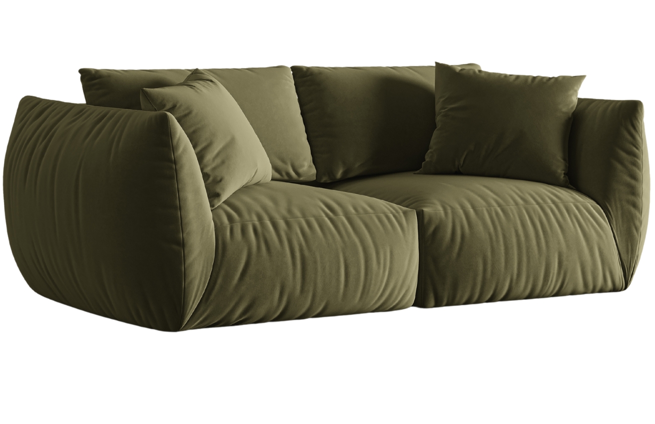 Micadoni Sametová pohovka Chris 220 cm