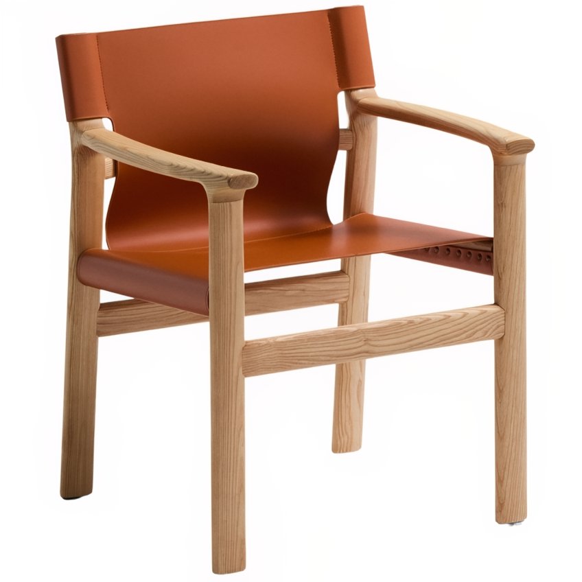 Kave Home Kožená jídelní židle Jan