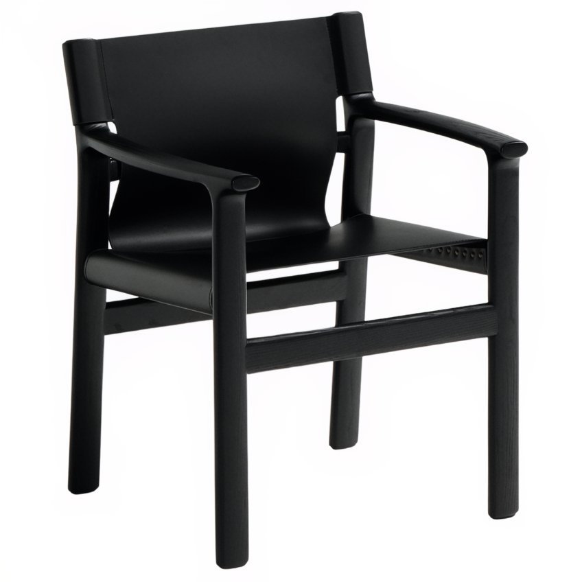 Kave Home Kožená jídelní židle Jan