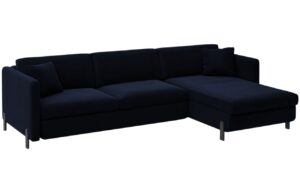 Micadoni Sametová rozkládací pohovka Gloria 280 cm