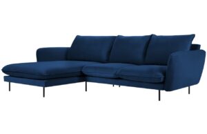 Cosmopolitan Design Sametová rohová pohovka Vienna 255 cm
